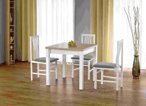 GRACJAN table spalva: sonoma oak / white