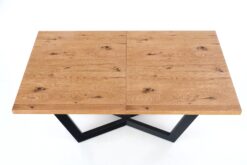 MASSIVE table, spalva: light oak/black