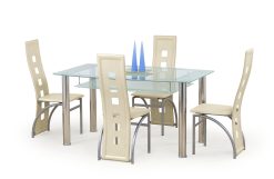 CRISTAL table spalva: transparent/milky