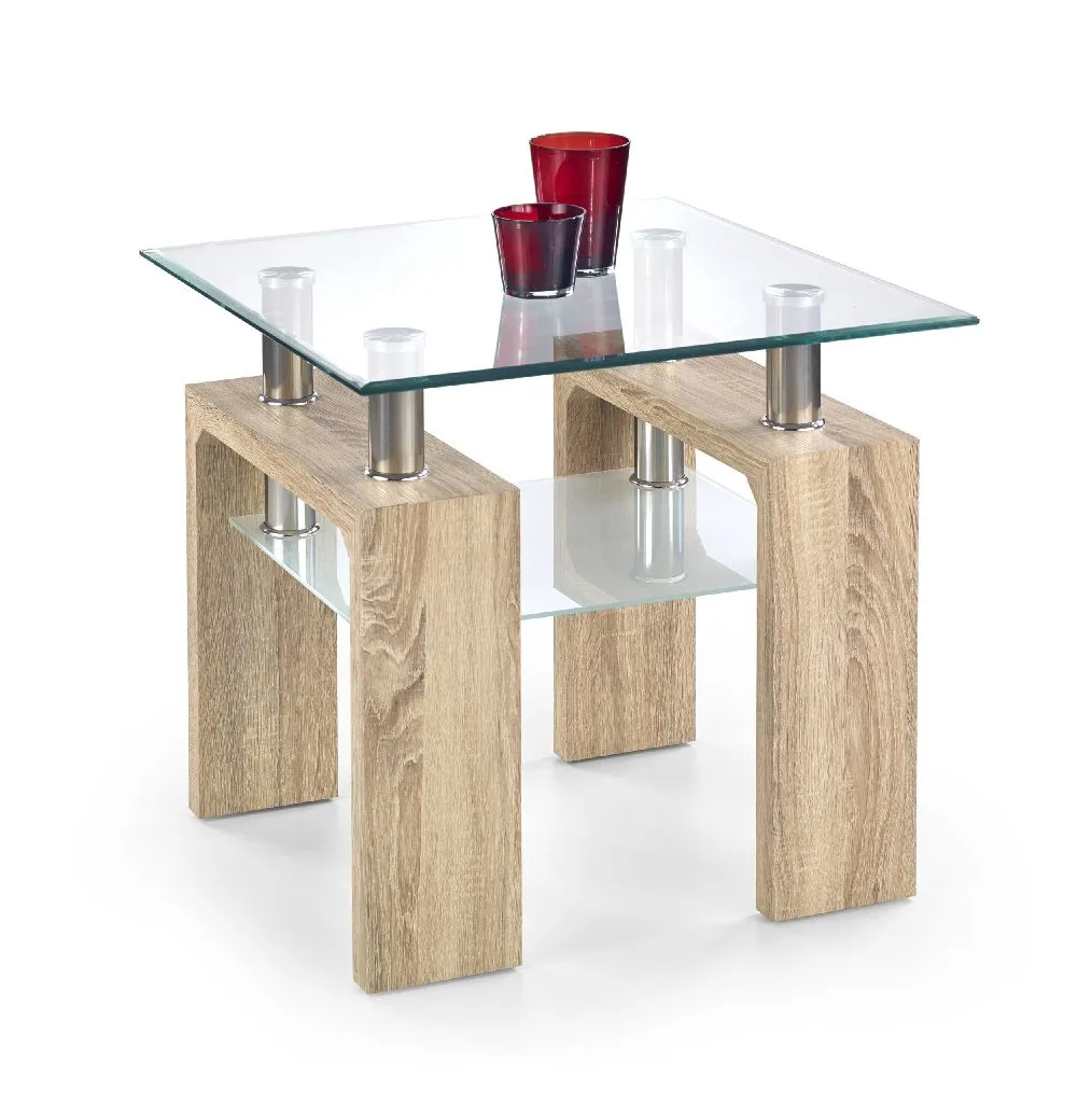 ZO-ZF100280-1 DIANA H KWADRAT coffee table spalva: sonoma oak