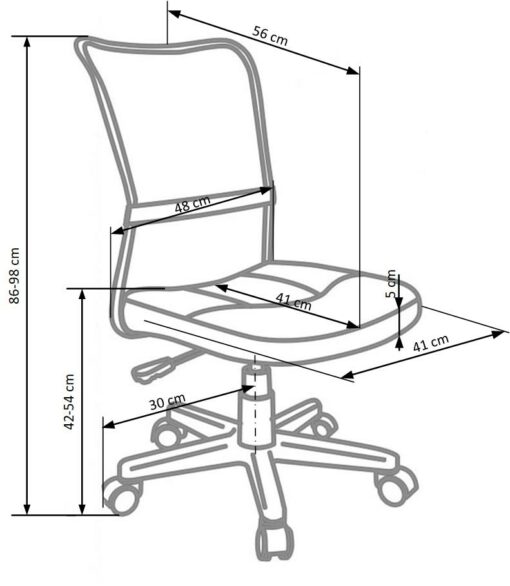 DINGO chair spalva: grey/black