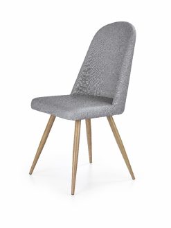 K214 chair, spalva: grey / honey oak
