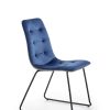 K321 chair, spalva: dark blue / grey