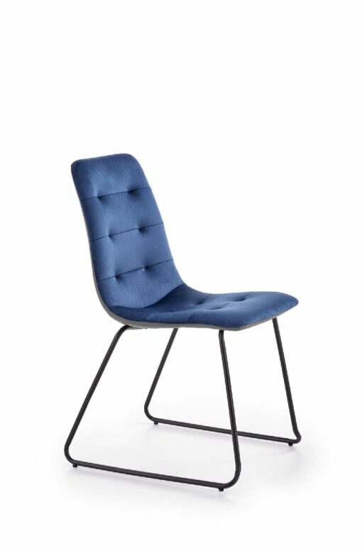 K321 chair, spalva: dark blue / grey