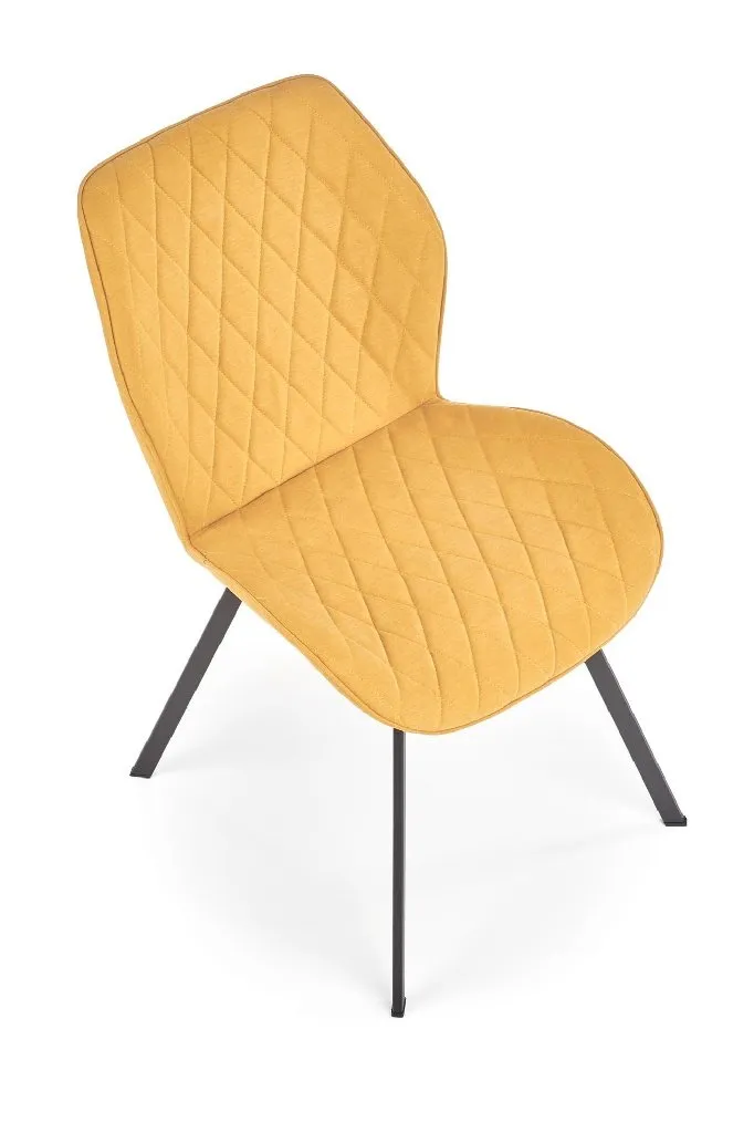ZO-ZF100761-3 Mustard spalvos K360 kėdė moderniame interjere