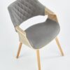 K396 chair, spalva: light oak / grey