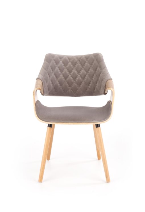 K396 chair, spalva: light oak / grey