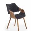 K396 chair, spalva: walnut / black