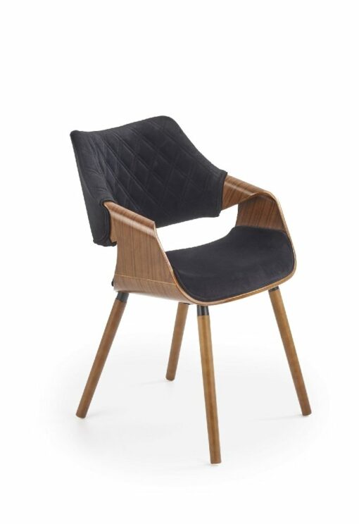 K396 chair, spalva: walnut / black