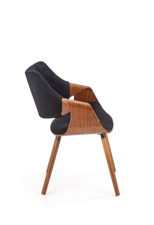 K396 chair, spalva: walnut / black
