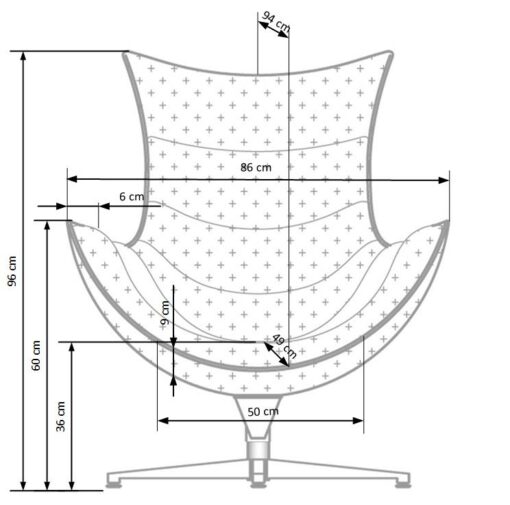 LUXOR leisure chair, spalva: white