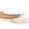 MICHELLE c. table, spalva: white / golden oak