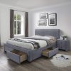 MODENA 3 bed with drawers, spalva: grey