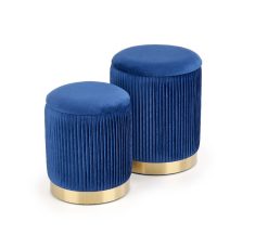 MONTY set of two stools: spalva: dark blue