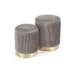 MONTY set of two stools: spalva: grey