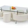 NINA 3 H coffee table spalva: white
