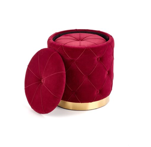 POLLY set of two stools, spalva: dark red