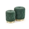 POLLY set of two stools, spalva: dark green