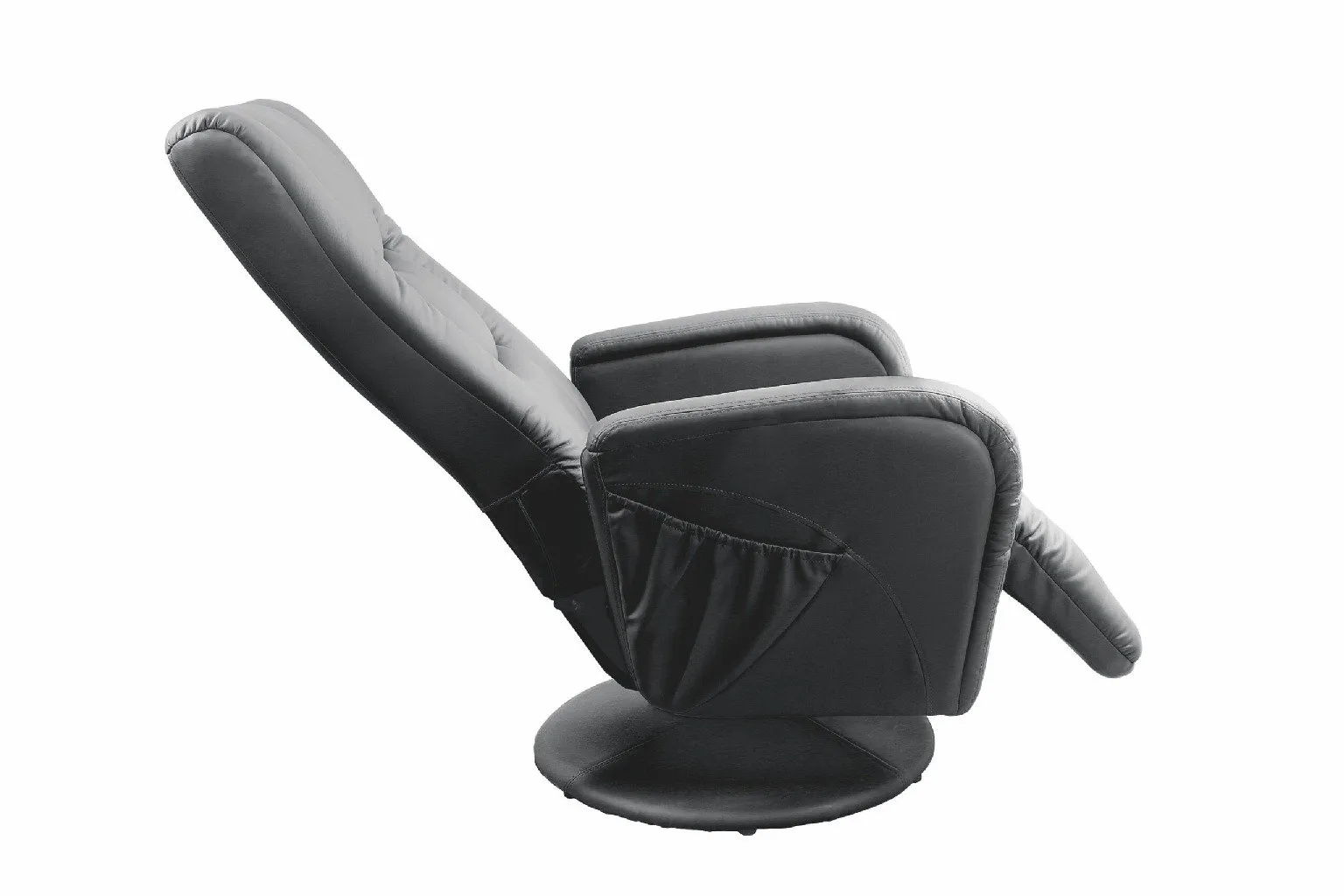 ZO-ZF101197-2 Juodas PULSAR recliner fotelis su patogia atlošo atrama