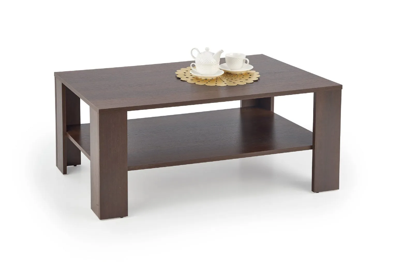 ZO-ZF101658-2 Dark walnut KWADRO kavos staliukas moderniam interjerui
