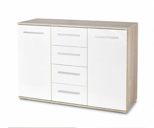 LIMA KM-4 chest, spalva: sonoma oak / white