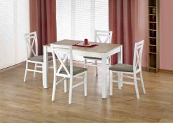 MAURYCY table spalva: sonoma oak / white