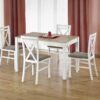 MAURYCY table spalva: sonoma oak / white