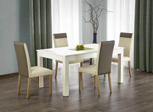 SEWERYN 160/300 cm extension table spalva: white