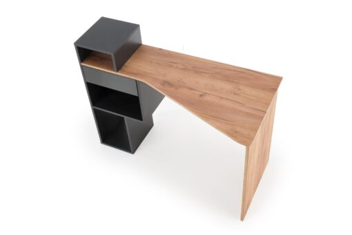 CONTI desk antracite / wotan oak