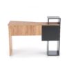 CONTI desk antracite / wotan oak