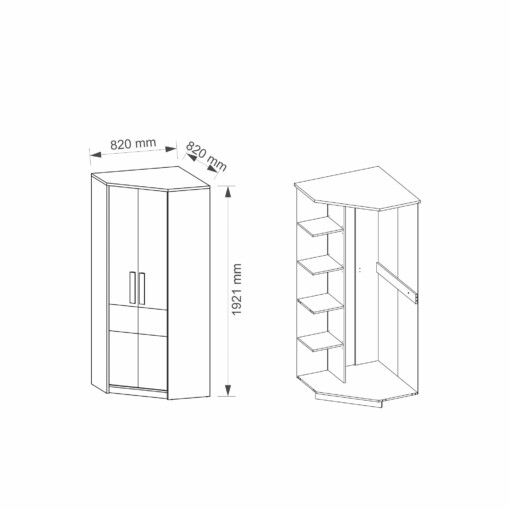 Spinta kampinė AG7 EUR