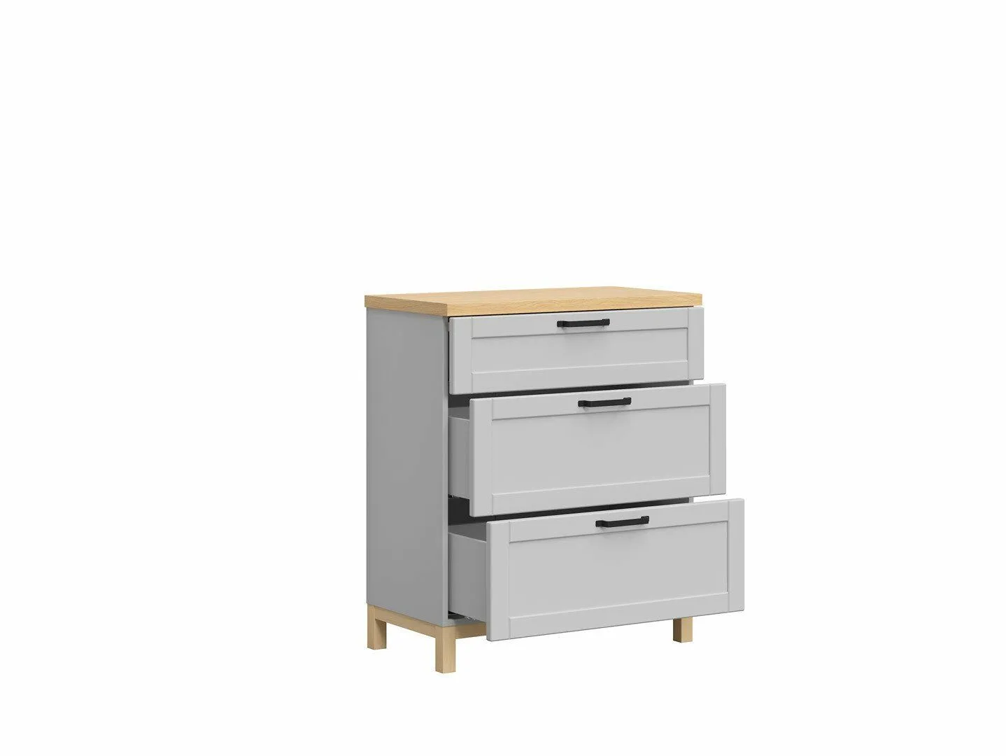 BA-RW104899-3 Modernus komodos komplektas su minimalistiniu dizainu