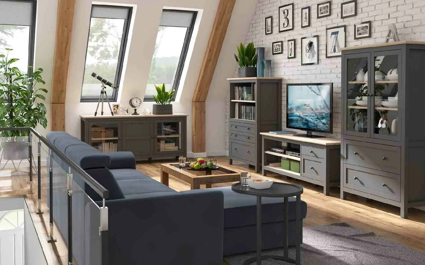 BA-RW105315-4 Moderni lentyna RW105315 su minimalistiniu dizainu interjere