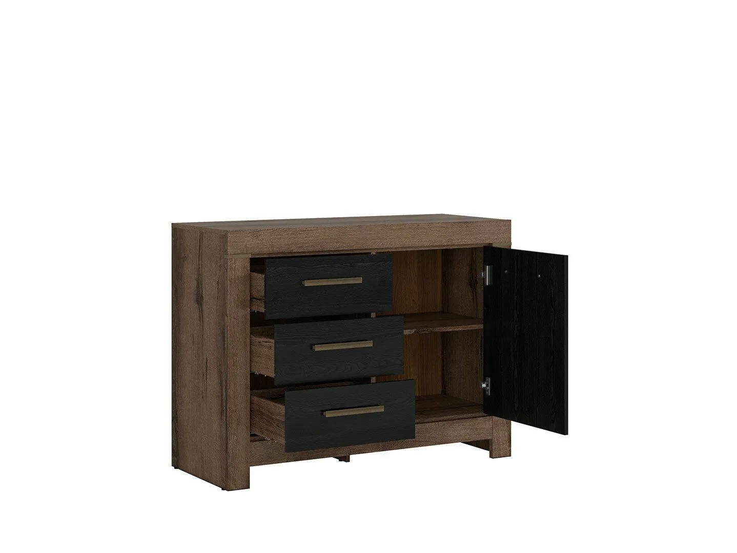 BA-RW106087-7 Moderni komoda su stalčiais ir minimalistiniu dizainu