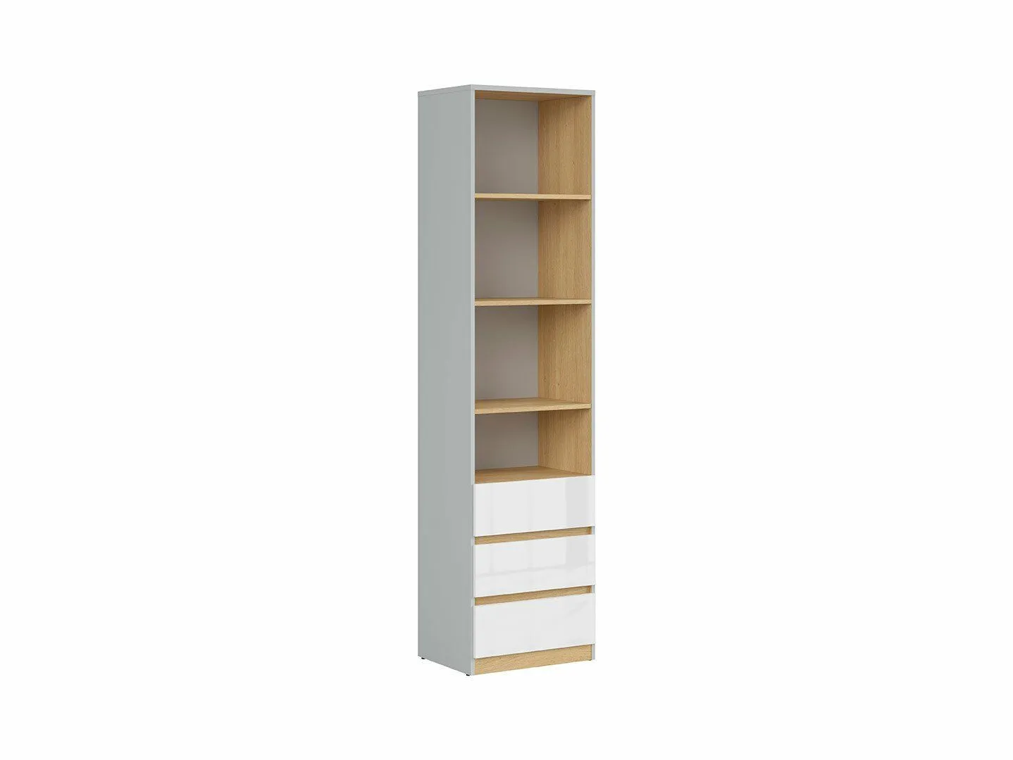 BA-RW106863-2 Moderni medinė lentyna RW106863 su švariomis linijomis