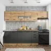 PERŁA 260 - ARTISAN OAK/DARK GREY