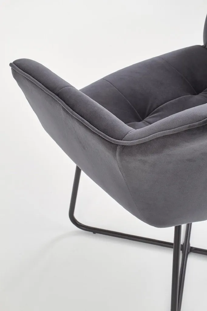 ZO-ZF100790-7 Pilka K377 kėdė moderniam valgomojo interjerui