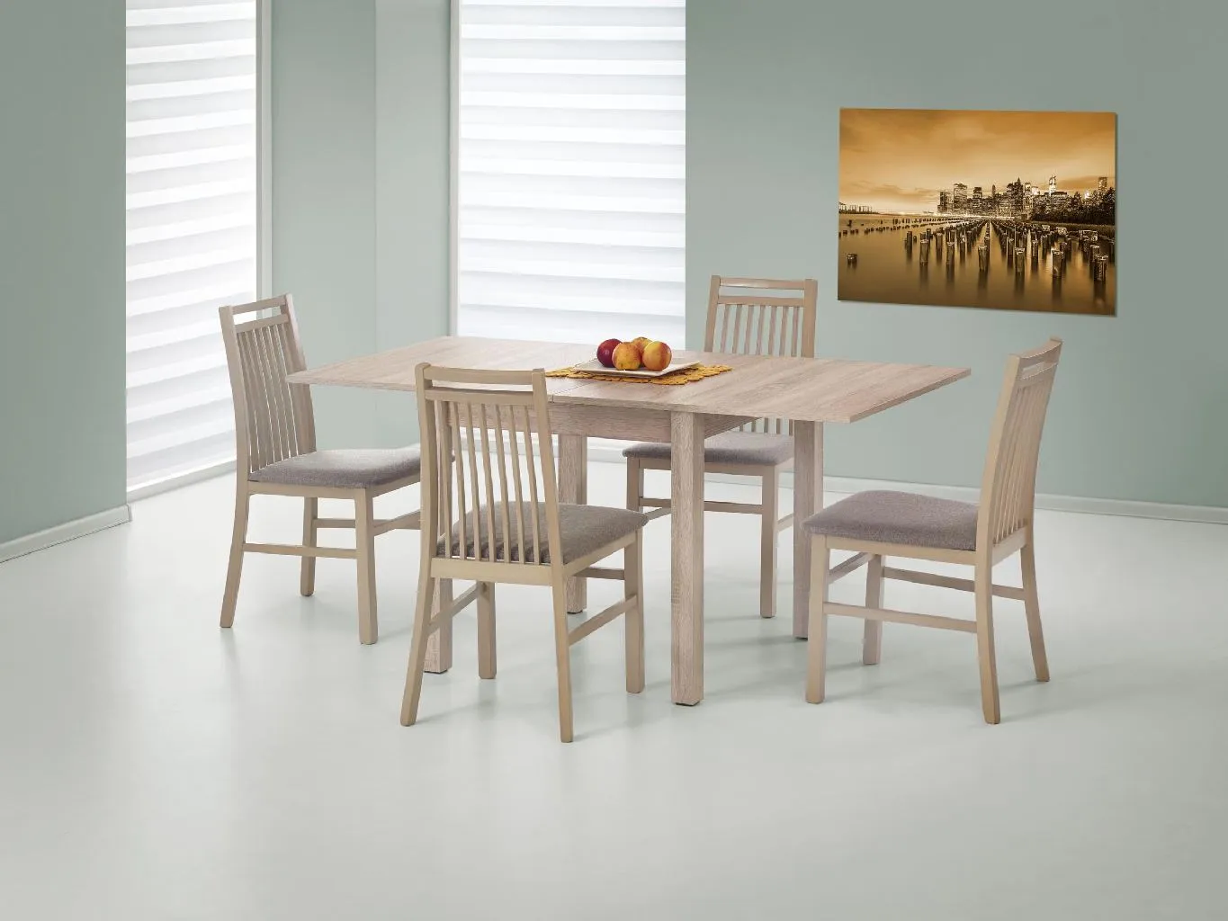 ZO-ZF101618-1 Sonoma oak spalvos GRACJAN stalas moderniam interjerui