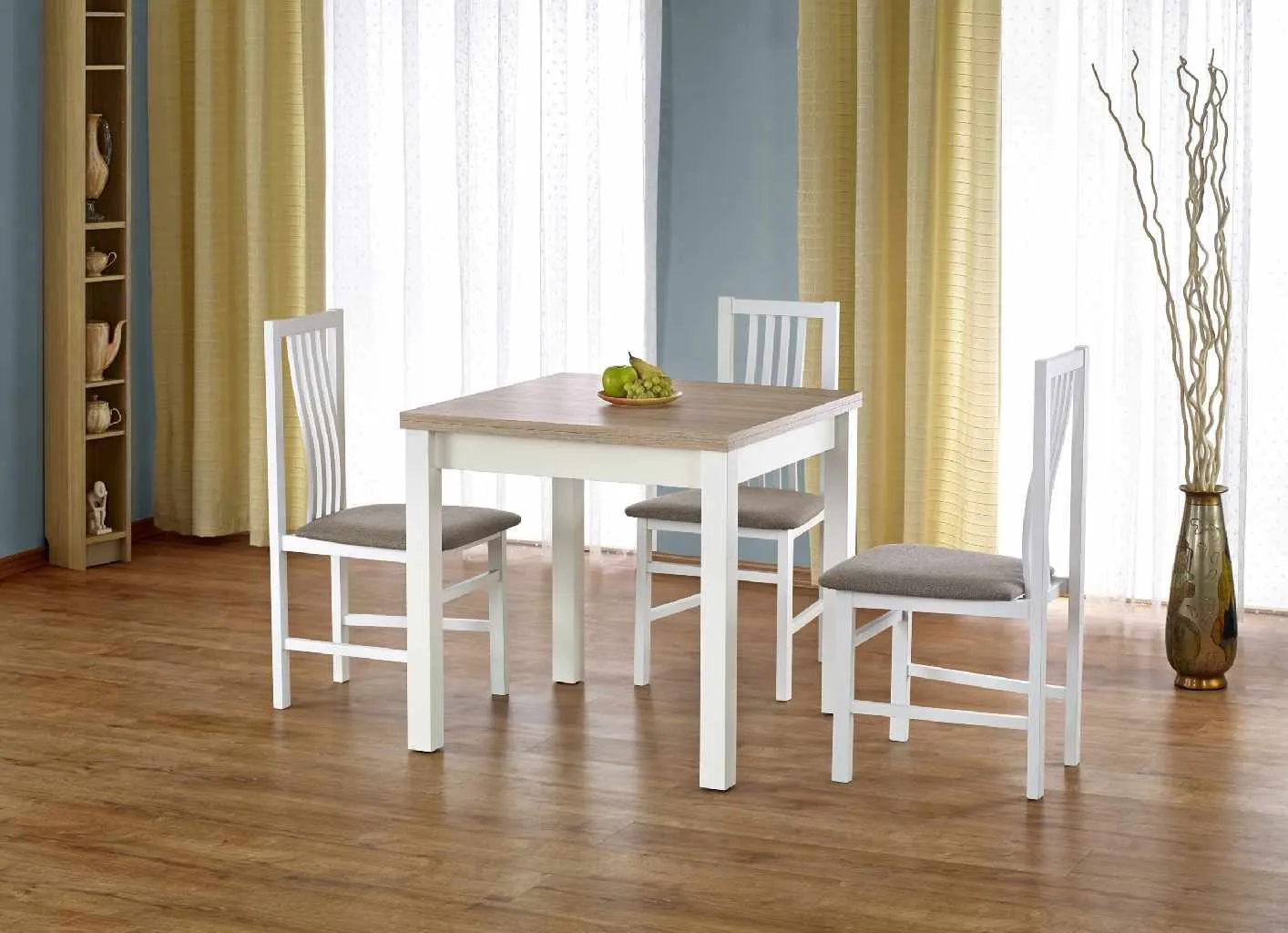 ZO-ZF101619-1 Modernus GRACJAN stalas sonoma oak ir baltos spalvos