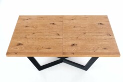 MASSIVE table, spalva: light oak/black