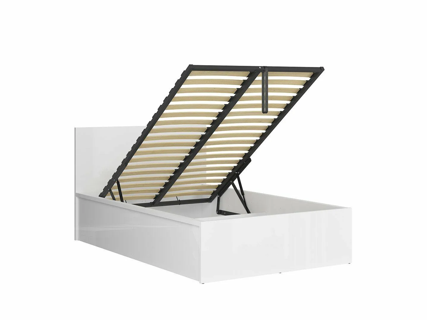 BA-RW106487-3 Moderni dvigulė lova 120 cm su minkštu galvūgaliu