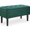 CLEO bench with storage, spalva: dark green