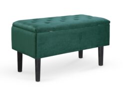 CLEO bench with storage, spalva: dark green