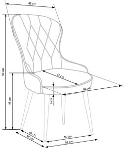 K366 chair, spalva: dark green