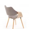 K396 chair, spalva: light oak / grey