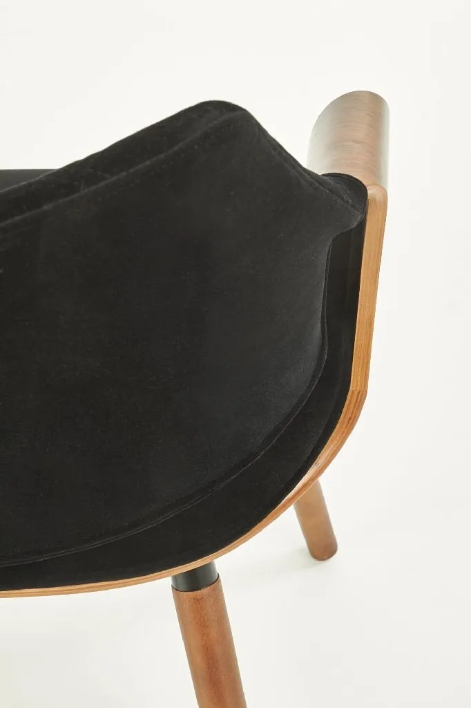 ZO-ZF100822-10 K396 kėdė walnut ir juoda spalva moderni galerijoje