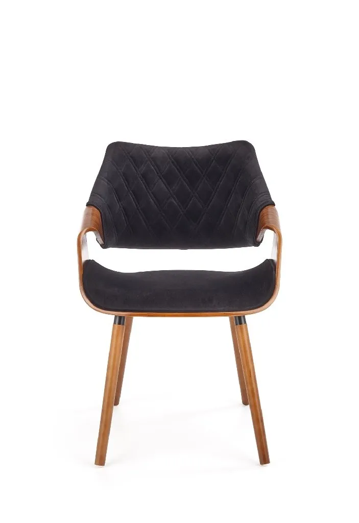 ZO-ZF100822-2 Walnut ir juoda K396 kėdė moderniam interjerui