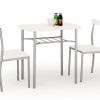 LANCE table + 2 chairs spalva: white