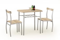 LANCE table + 2 chairs spalva: sonoma oak
