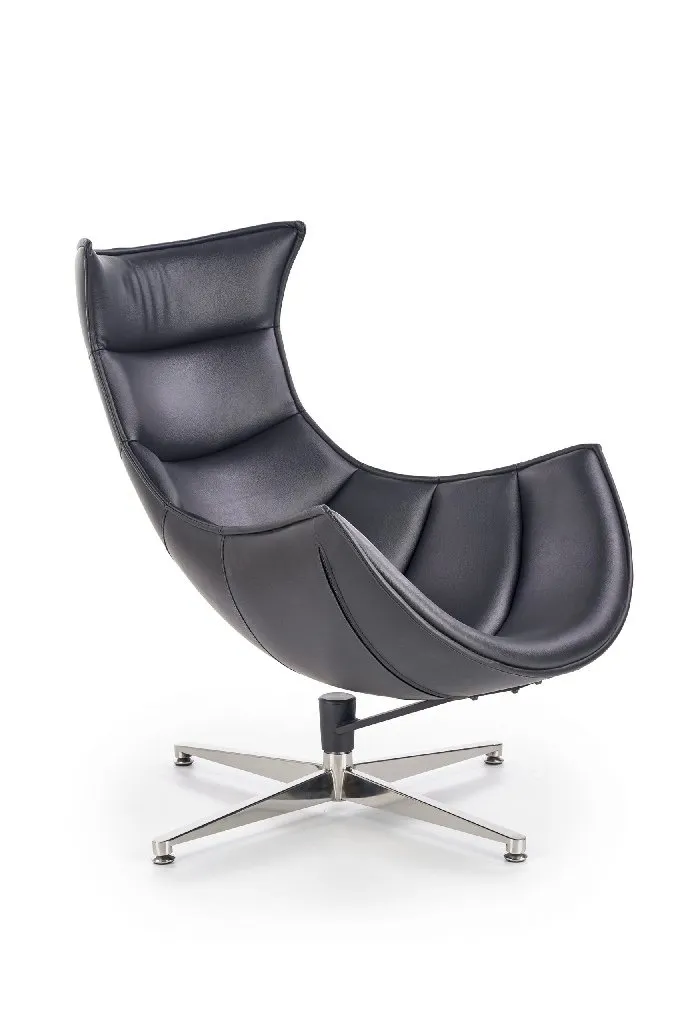 ZO-ZF100974-1 Juodas LUXOR laisvalaikio krėslas moderniam interjerui